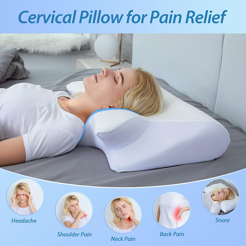 وسادة عنق جديدة من الفوم الذاك - مراجعة Memory Foam Orthopedic Pillow Neck Pain وسعره