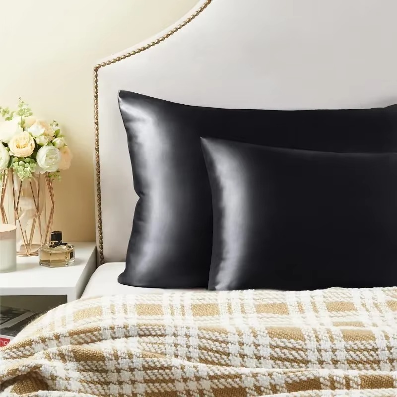 غطاء وسادة من الساتان متعدد ال - مراجعة Satin Silk Pillowcase Hair Skin وسعره