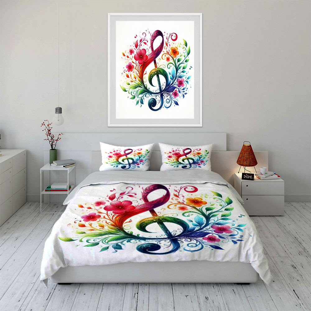 طقم غطاء لحاف بنمط زهور نابضة  - مراجعة Duvet Cover Sets With Zipper وسعره