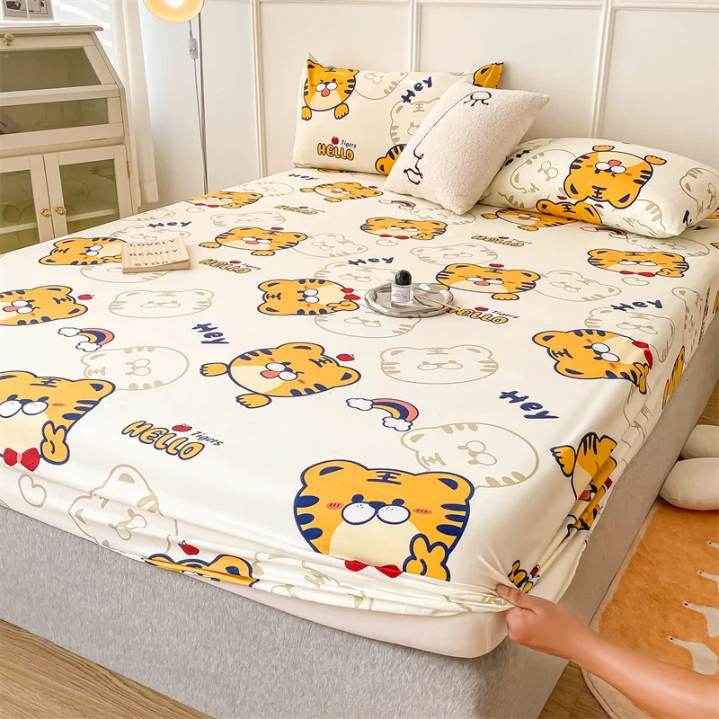 قطعة واحدة من ملاءة النمر الكر - مراجعة Fitted Bed Sheets Deep Pocket وسعره