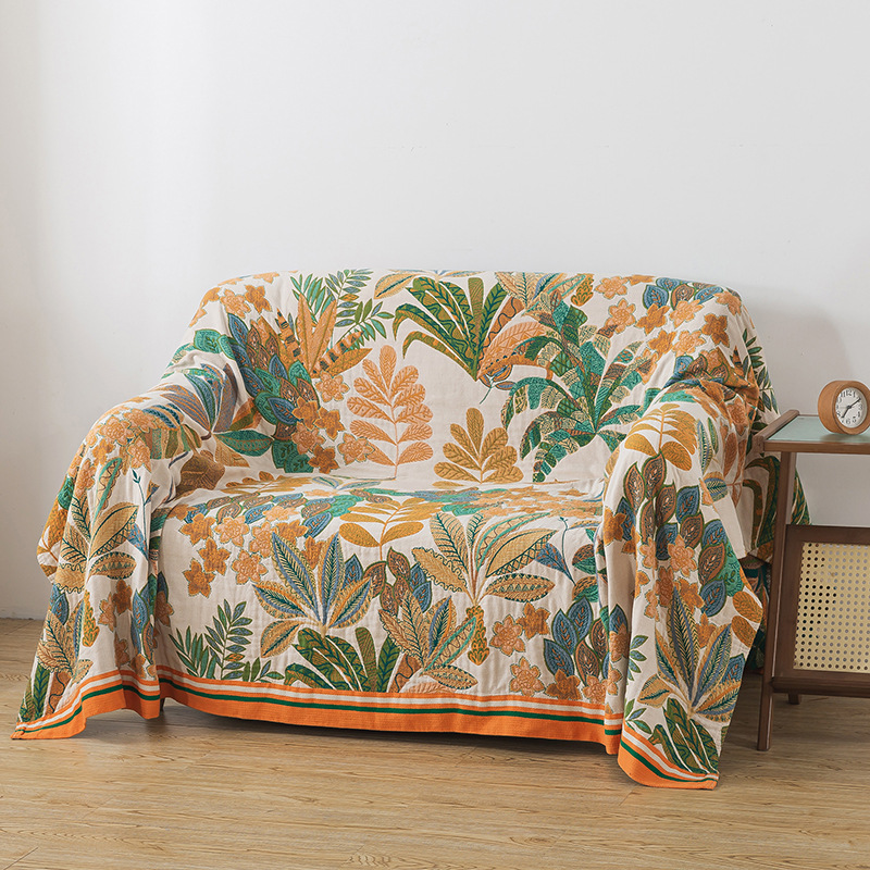 الموسلين الشاش المفرش على السر - مراجعة Muslin Cotton Bedspread وسعره