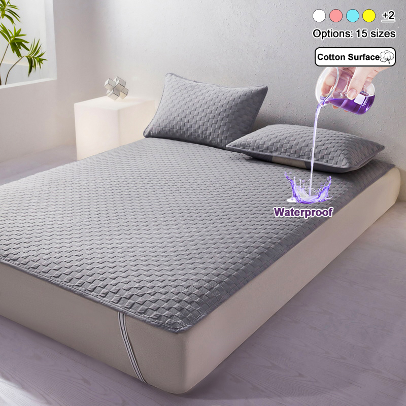 غطاء وسادة مقاوم للماء مع 4 أش - مراجعة Waterproof Mattress Protector Breathable وسعره