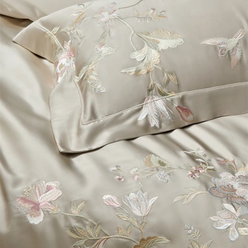 عالية الدقة الديباج ليوسيل الق - مراجعة Aesthetic Floral Duvet Cover وسعره