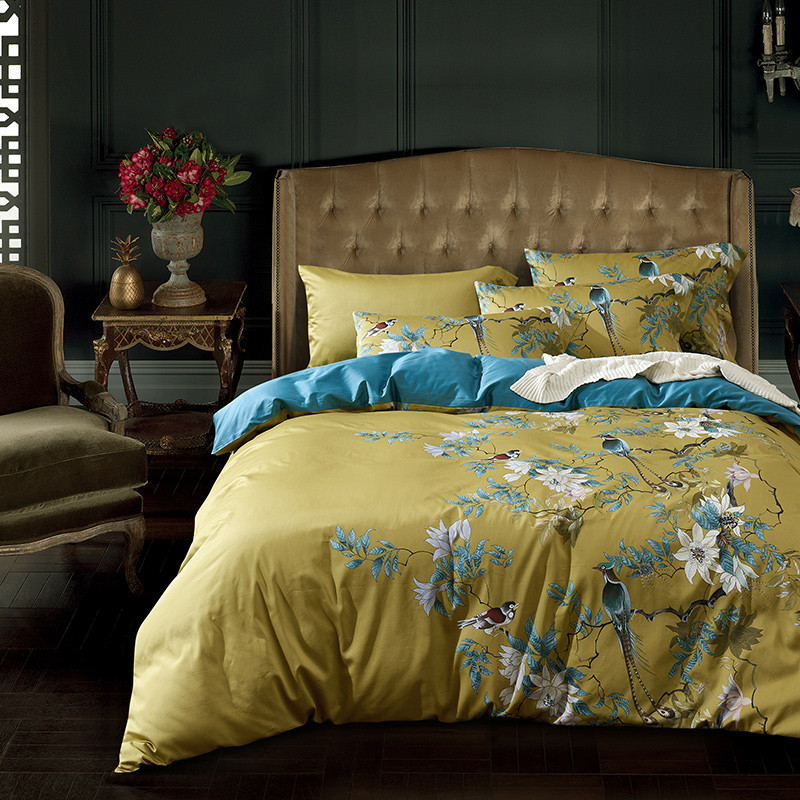 طقم مفارش سرير قطن مصري فاخر 6 - مراجعة Aesthetic Floral Duvet Cover وسعره
